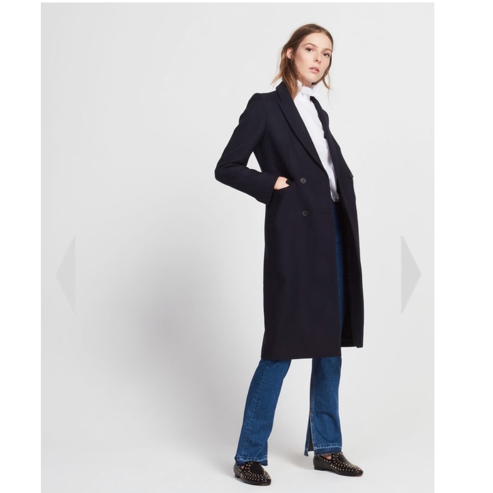 The STAPLE COAT: wool coat by Sandro Paris